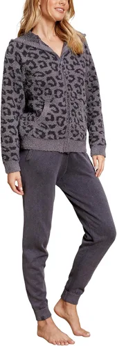 Vista 3 de Barefoot Dreams CozyChic - Sudadera con capucha con cremallera descalzo en el salvaje, bonitas chaquetas de otoño con cremallera