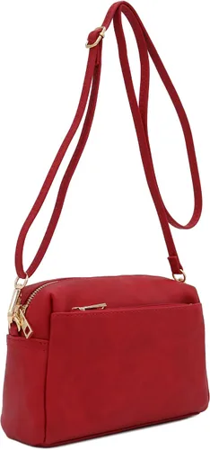 Vista 20 de FashionPuzzle Triple Zip Small Crossbody Bag