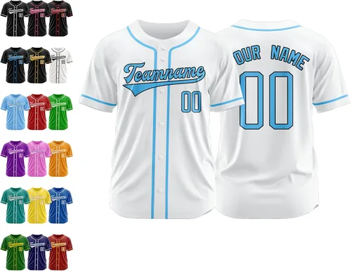 Vista 39 de Camiseta de béisbol personalizada, nombre de béisbol personalizado, logotipo de número, camiseta de béisbol personalizada para hombres, mujeres