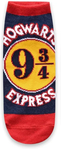 Vista 4 de Harry Potter Hogwarts Express Hedwig - Paquete de 5 calcetines tobilleros para mujer (talla 4-10), Multi
