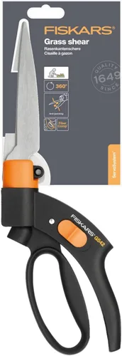 Vista 6 de Fiskars Servo-System Grass Shear GS42, Mecanismo servo-sistema antiatascos, Longitud: 135.4 in, Cuchillas de acero/Mangos de plástico