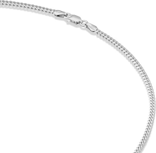 Vista 4 de PAVOI Italian Solid 925 Sterling Silver, 22K Gold Plated Chain Necklaces Snake, Square Box, Cable, Super Flex Curb, Miami Cuban and Rope