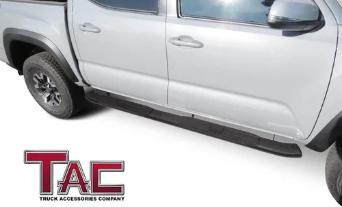 Vista 3 de TAC - Escalones laterales ovalados PNC de 4.25 pulgadas para Toyota Tacoma 2005-2023, camionetas de doble cabina para Toyota Tacoma 2005-2023