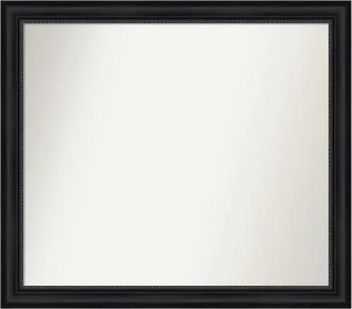 Vista 265 de Amanti Art Espejo personalizado, espejo de baño negro Astor, espejo de pared o espejo de tocador de baño sobre el fregadero (25 x 25 pulgadas)