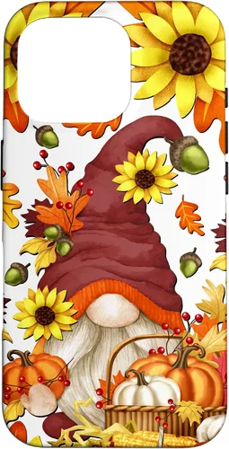 Vista 20 de Hello Fall Sunflower Gnome Pattern for Women Cute Autumn Case for iPhone 17