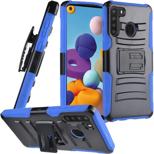 Vista 9 de Para Samsung Galaxy A21 (SM-A215) - Funda de teléfono estilo cepillado - CS3 Gris