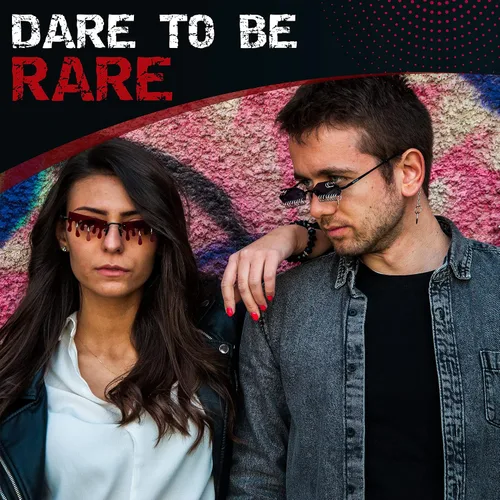Vista 4 de RARE WEAR Lentes de sol con llama Gafas de sol geniales para mujeres y hombres Gafas de sol sin montura Funky Fire Flame para fiestas, rave