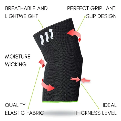 Vista 4 de ikido Manga de compresión para codo, soporte de codo, soporte instantáneo para codo de tenis, codo de golfista, tendinitis, artritis, bursitis