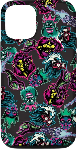 Vista 26 de Funda con estampado de neón malvado de villanos de Disney para iPhone 16