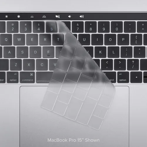 Vista 3 de UPPERCASE GhostCover® Protector de teclado ultra fino de alta calidad compatible con MacBook Pro 2020 2021 2022 Intel o M1/M2 de 13 pulgadas