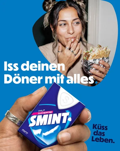 Vista 2 de Smint Sabor a menta dental sin azúcar con xilitol 0.28 oz. (caja de 12 cerillas)