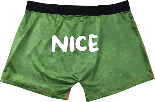 Vista 7 de Random Stock Apparel Calzoncillos tipo bóxer divertidos para hombre - Ropa interior divertida de Papá Noel, Rojo