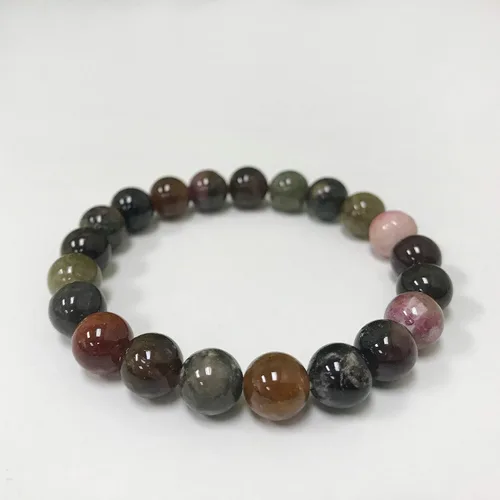 Vista 527 de Gem Avenue Handmade Round Bead Stretch Bracelet Unisex Natural Stone Beaded Jewelry for Men & Women, Elastic Wristband for Daily Wear