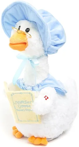 Vista 5 de Azul Madre Ganso peluche de Animated cb42860 recites 7 Historias Nursery Rhymes Button Activated, Premium Plush, Twinkling Music, Beak and Body