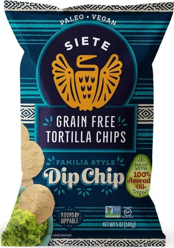 Vista 12 de Siete Chips de tortilla sin granos, sin gluten, aprobados por Whole30, paleo, vegano, sin OMG, chips de inmersión, 5 onzas (paquete de 3)