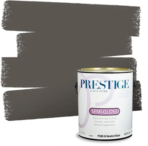 Vista 73 de PRESTIGE Paints - Pintura interior e imprimación en uno, 1 galón, cáscara de huevo, pimienta envejecida