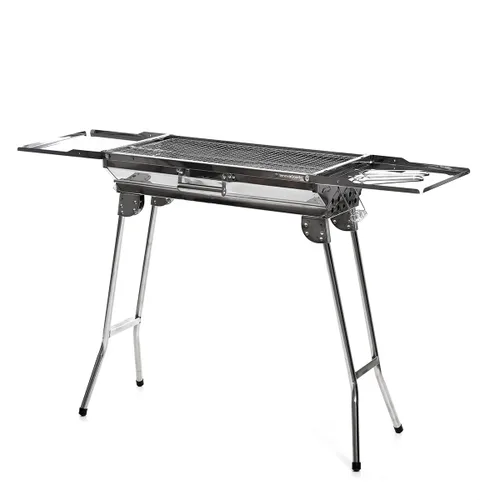 Vista 14 de Barbacoa Plegable de Acero Inoxidable para Carbón ExelQ InnovaGoods