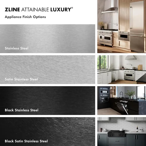Vista 4 de ZLINE Autograph Edition - Lavavajillas compacto de 18 pulgadas con control superior en acero inoxidable negro con mango de bronce champán, 51dBa