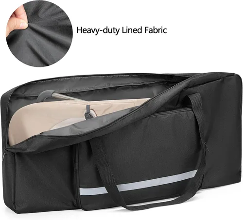 Vista 2 de GRAOSO Bolsa de transporte para bebé, compatible con Baby Bjorn Bouncer Balance Soft and Bouncer Bliss, bolsa de viaje con doble cremallera
