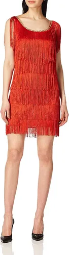 Vista 4 de Charades Flapper de moda para mujer, Rojo