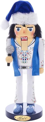 Vista 2 de Kurt Adler EP6171L - Cascanueces Elvis King of Spades (11 pulgadas)