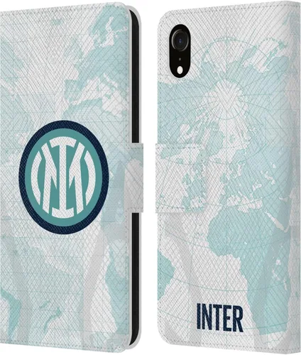 Vista 62 de Head Case Designs Officially Licensed Inter Milan Away 2025/26 Crest Kit Leather Wallet Case Compatible with Apple iPhone 11