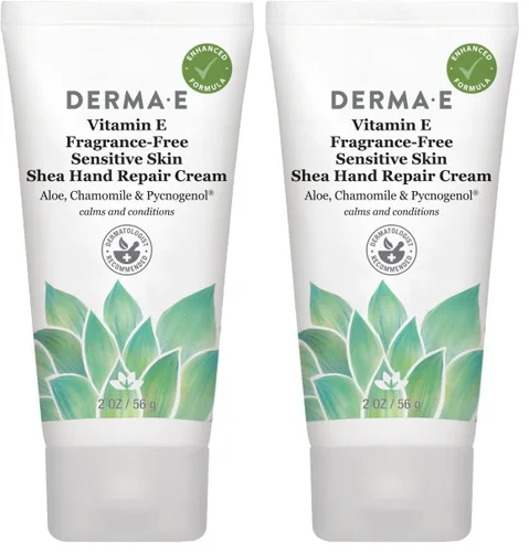 Vista 9 de DERMA E Crema de reparación de manos Shae para piel sensible con vitamina E
