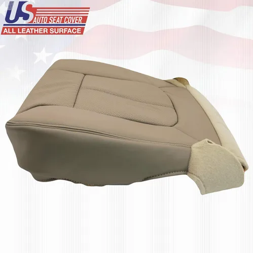Vista 3 de 2015 2016 para Ford F250 Lariat conductor/pasajero parte inferior perforada cubierta de asiento de cuero