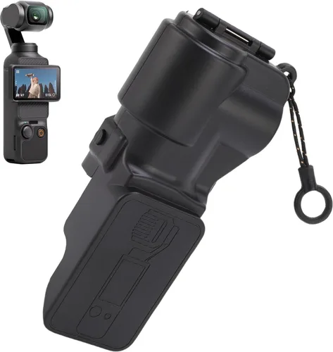 Vista 9 de Gugxiom Funda protectora para Osmo 3 Accesorios, Gimbal de plástico Protector de pantalla Tapa protectora de lente (negro)