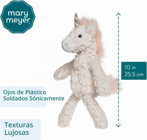 Vista 3 de Mary Meyer - Masilla de peluche color crema, unicornio, 10 pulgadas