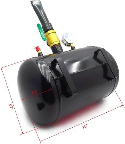 Vista 5 de US-FF932-BK- Nuevo neumático de aire de 5 galones con cuentas de asiento de herramienta Blaster inflador de asiento para camión ATV 145PSI negro