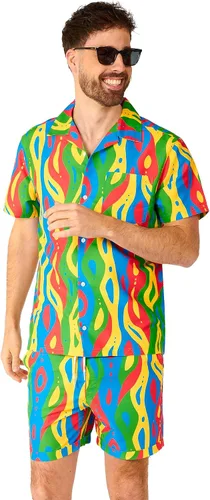 Vista 88 de Opposuits Traje de baño combinado de verano - Conjunto de dos piezas a juego para hombre - Ropa de natación de playa