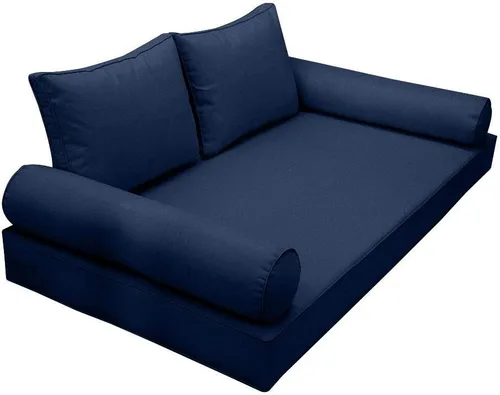 Vista 2 de *Solo funda*-Fundas de almohada estilo 1 para sofá cama al aire libre con ribete ribeteado Queen AD101