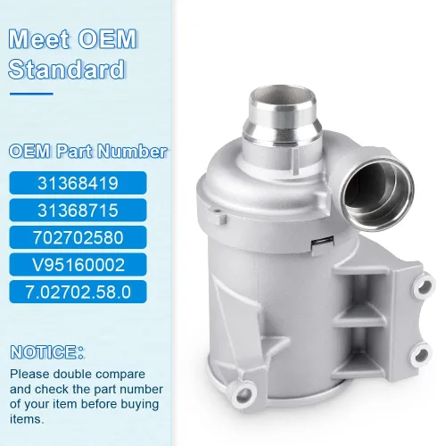 Vista 3 de JDMON Reemplazo de la bomba de agua del motor eléctrico para Volvo XC40 XC60 XC70 XC90 V60 V90 S60 S80 S90 2015-2021 Reemplazo # 31368419 31368715