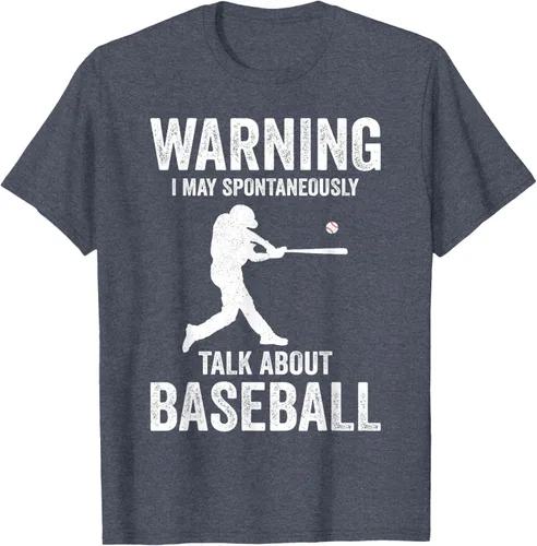 Vista 24 de Warning I May Talk About Baseball Player - Camiseta divertida de béisbol