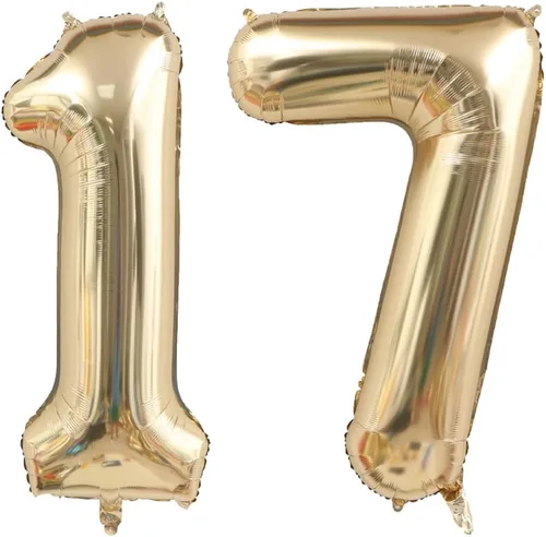Vista 41 de Globo dorado claro con el número 0 de aluminio de 40 pulgadas, color oro champán, globo de helio 0 Mylar Oro claro 0