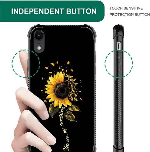 Vista 77 de Funda compatible con iPhone XR, diseño de elefantes africanos para niñas, diseño de patrón a prueba de golpes, antiarañazos, carcasa trasera