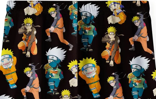 Vista 5 de Shippuden - Conjunto de camisa de anime para niños, camiseta de personaje de manga y pantalones cortos, ropa de dibujos animados, artículos