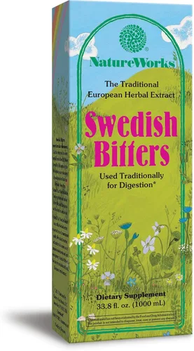 Vista 9 de Nature's Way Nature Works Swedish Bitters Extracto de hierbas tradicionales europeas usado para la digestión, 3.38 onzas líquidas