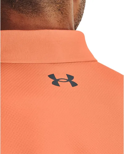 Vista 5 de Under Armour Men's Performance 2.0 Golf Polo (864) Afterglow/ Gris parcela
