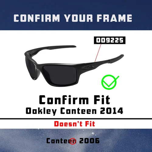 Vista 5 de Predrox Canteen 2014 - Lentes de repuesto para gafas de sol Oakley OO9225 polarizadas