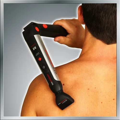Vista 4 de Mangroomer Ultimate Pro Back Shaver con asa 2 cabezas de shock absorber Flex, Bisagra de energía, Extreme Reach y Power Burst