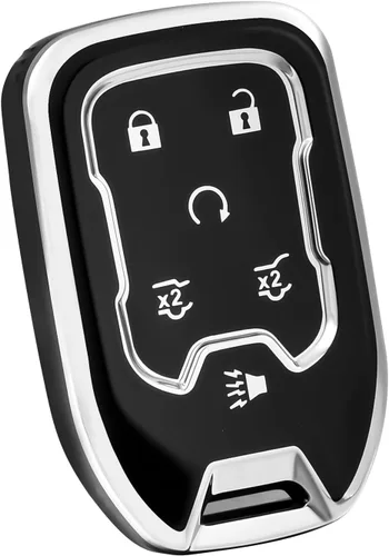 Vista 10 de OFFWEGO - Funda para llavero GMC, funda de TPU suave con protección para llaves inteligentes, compatible con GMC Chevy Chevrolet Suburban Tahoe