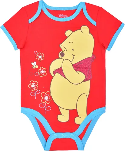 Vista 4 de Disney Minnie, Pooh o Cenicienta, paquete de 2 mamelucos con babero