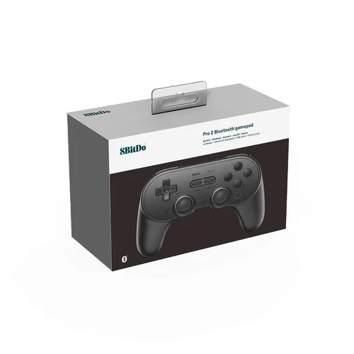 Vista 8 de 8BitDo Pro 2 Bluetooth Controller for Switch, PC, Android, Steam Deck, Gaming Controller for iPhone, iPad, macOS and Apple TV (Black Edition)