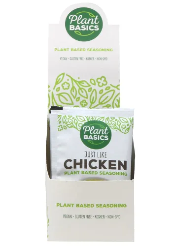 Vista 3 de Plant Basics - Condimento a base de plantas, al igual que el pollo, 2 onzas (paquete de 12), vegano, sin gluten, kosher, sin OMG