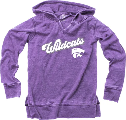 Vista 49 de Wes and Willy NCAA Camiseta con Capucha de Cuello en V para Niñas Air Force Falcons Azul