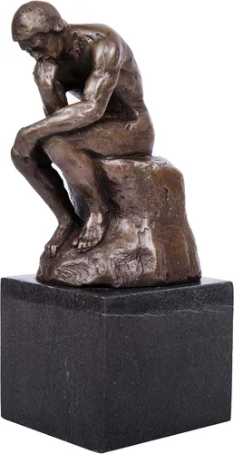 Vista 2 de Rodin The Thinker Statue TPE-185 - Estatuas de bronce para decoración del hogar, 5 piezas