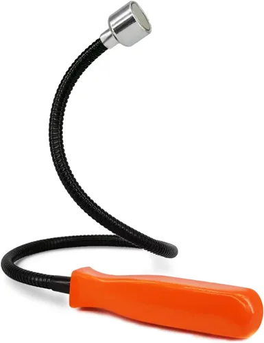 Vista 4 de Herramienta de recogida magnética flexible, palo de recogida extensible y plegable, extensible hasta 22.8” con capacidad de tracción de 20LB, útil