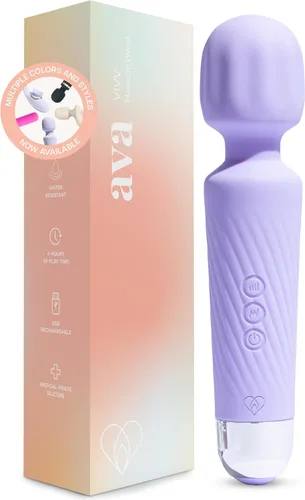 Vista 10 de Ava Vibrador de varita sexual [vibrador estimulador de clítoris] Vibrador para mujer Juguete sexual Regalos para mujeres 20 patrones y 8